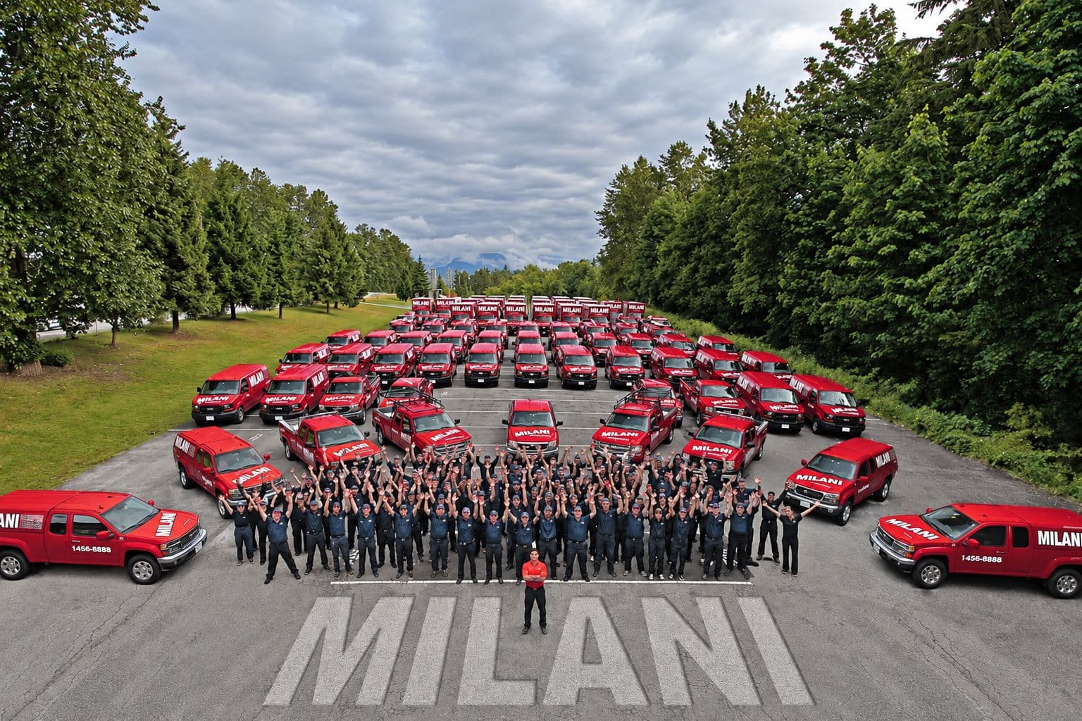 The Milani team and fleet today
